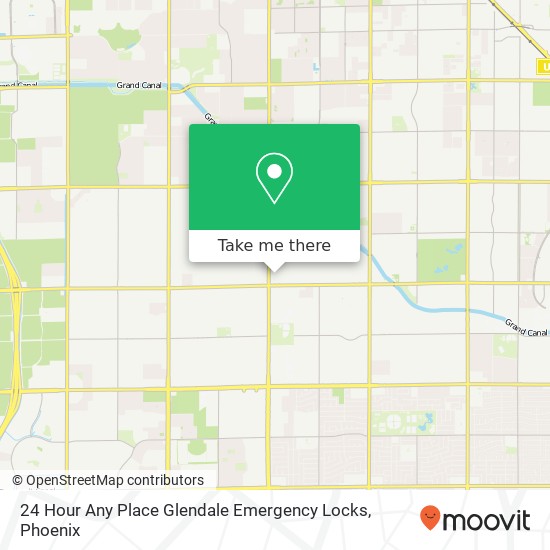 24 Hour Any Place Glendale Emergency Locks map