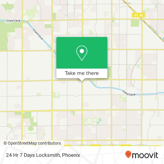 24 Hr 7 Days Locksmith map