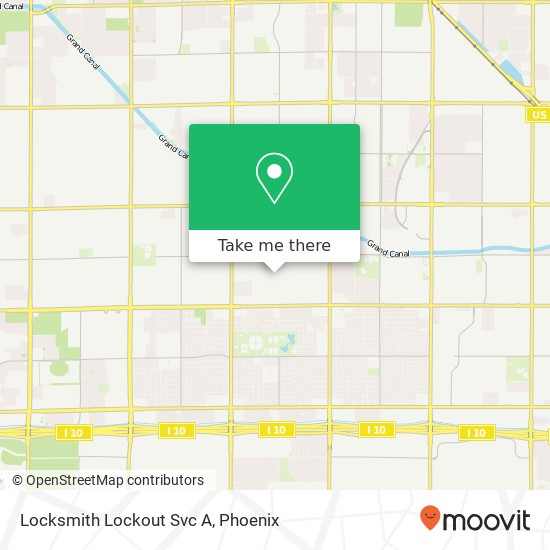 Locksmith Lockout Svc A map