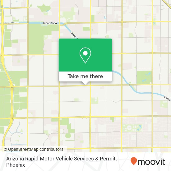 Arizona Rapid Motor Vehicle Services & Permit map