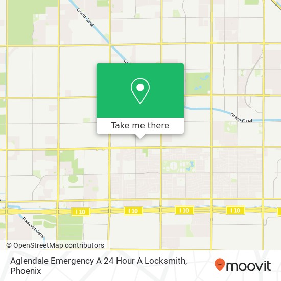 Mapa de Aglendale Emergency A 24 Hour A Locksmith