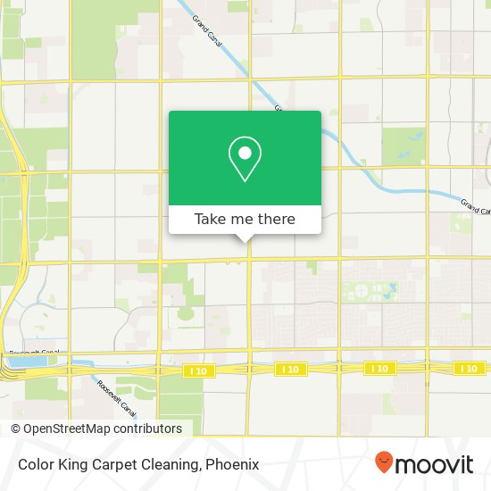 Mapa de Color King Carpet Cleaning