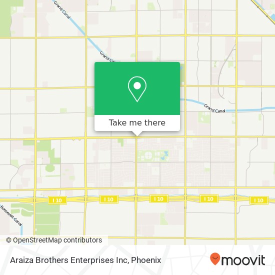 Mapa de Araiza Brothers Enterprises Inc