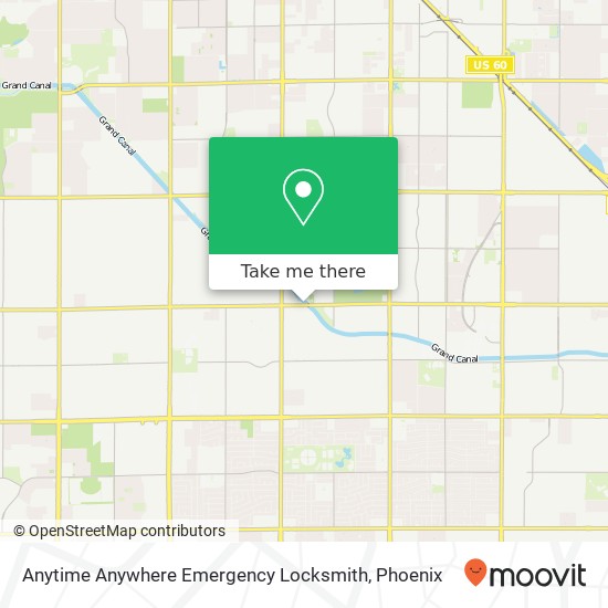 Mapa de Anytime Anywhere Emergency Locksmith