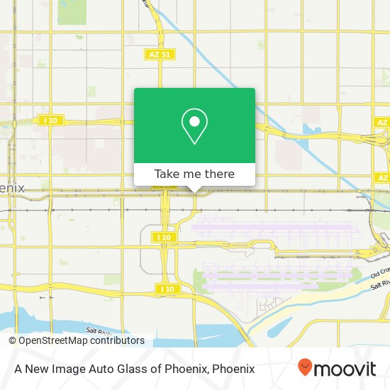 A New Image Auto Glass of Phoenix map