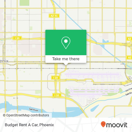 Budget Rent A Car map