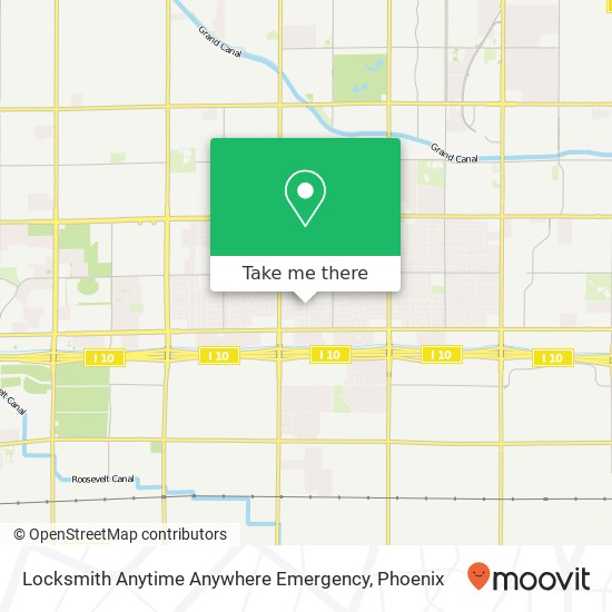 Locksmith Anytime Anywhere Emergency map