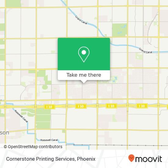 Cornerstone Printing Services map