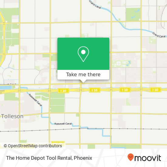 The Home Depot Tool Rental map