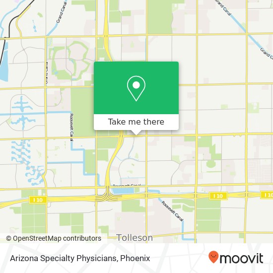 Arizona Specialty Physicians map