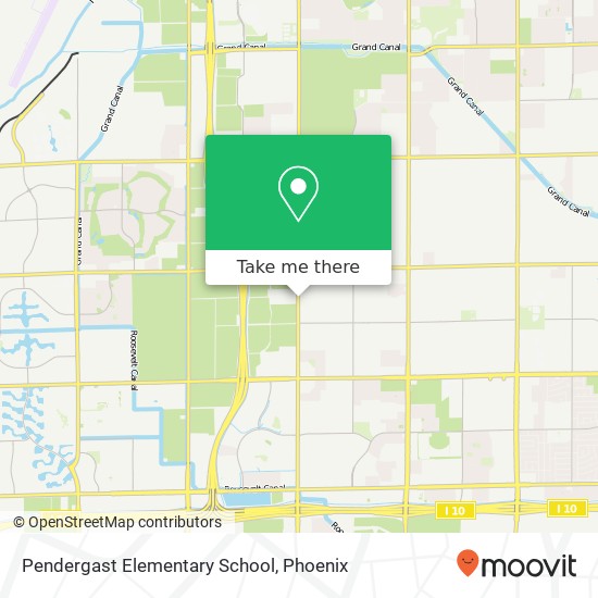 Pendergast Elementary School map