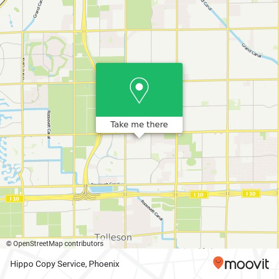 Hippo Copy Service map