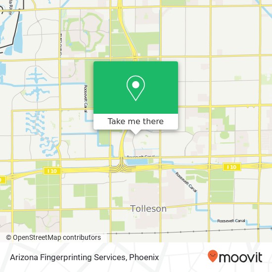 Arizona Fingerprinting Services map