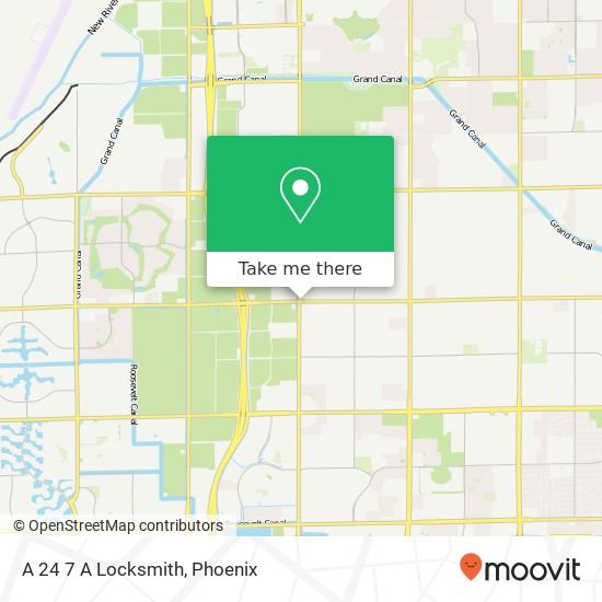 A 24 7 A Locksmith map