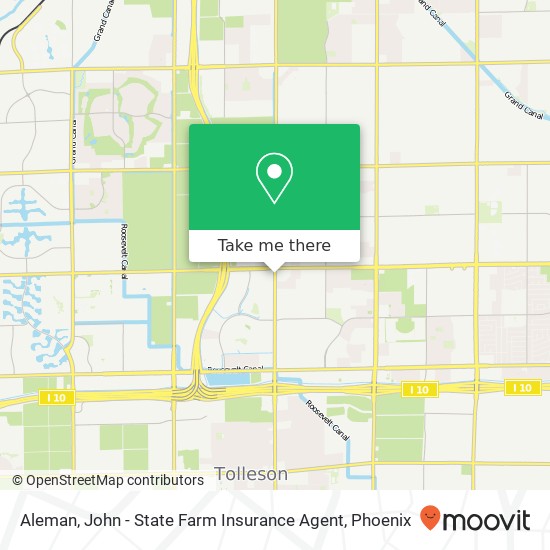 Aleman, John - State Farm Insurance Agent map