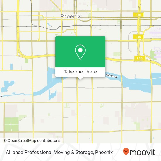 Alliance Professional Moving & Storage map