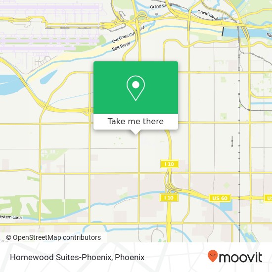 Mapa de Homewood Suites-Phoenix