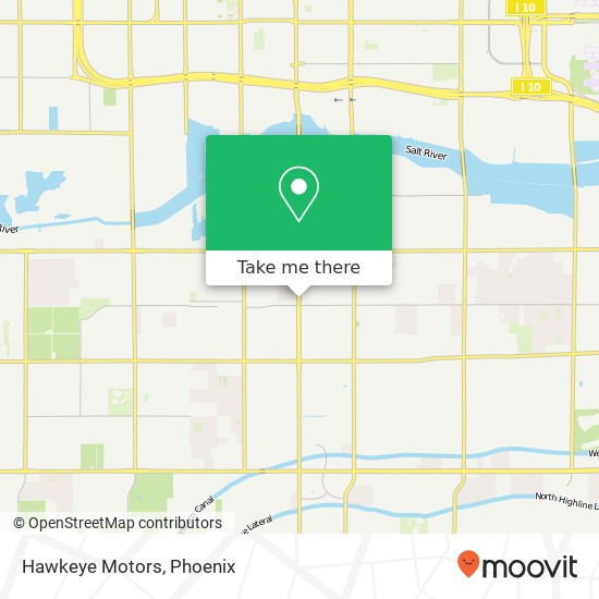 Hawkeye Motors map