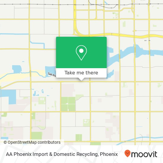 Mapa de AA Phoenix Import & Domestic Recycling