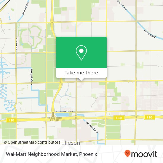 Wal-Mart Neighborhood Market map