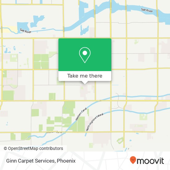 Ginn Carpet Services map