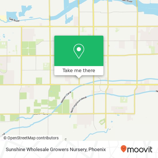 Mapa de Sunshine Wholesale Growers Nursery