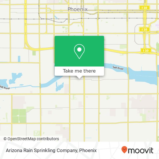 Mapa de Arizona Rain Sprinkling Company