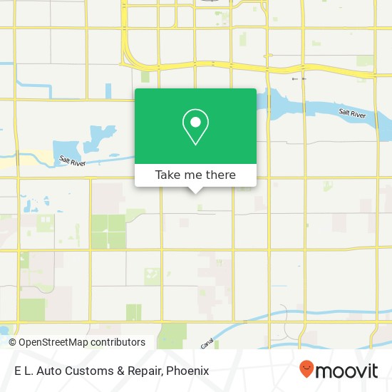 E L. Auto Customs & Repair map