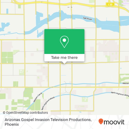 Mapa de Arizonas Gospel Invasion Television Productions