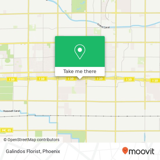 Galindos Florist map