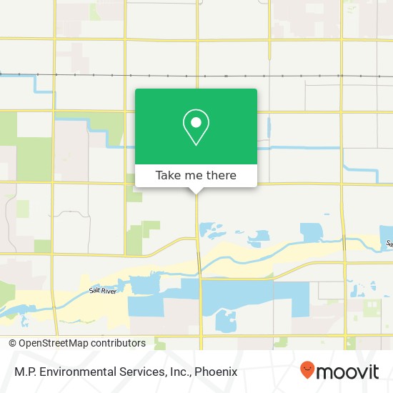 Mapa de M.P. Environmental Services, Inc.