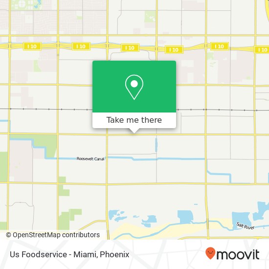 Mapa de Us Foodservice - Miami