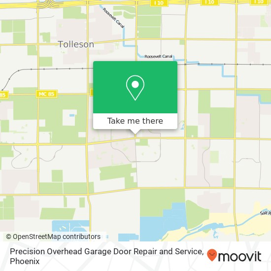 Mapa de Precision Overhead Garage Door Repair and Service