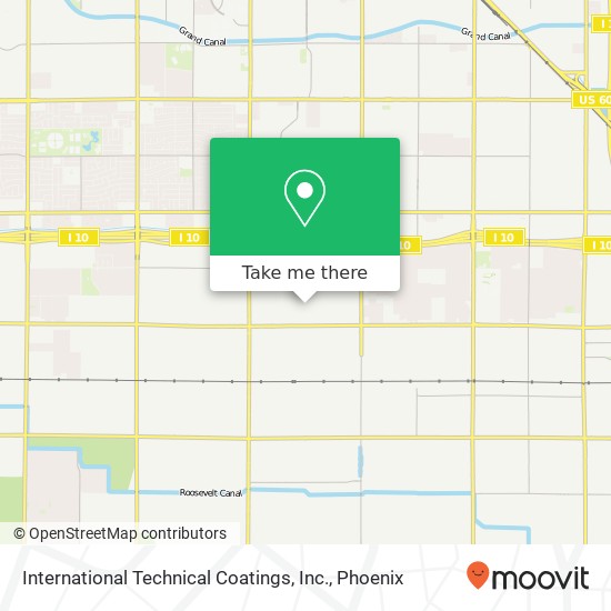 Mapa de International Technical Coatings, Inc.