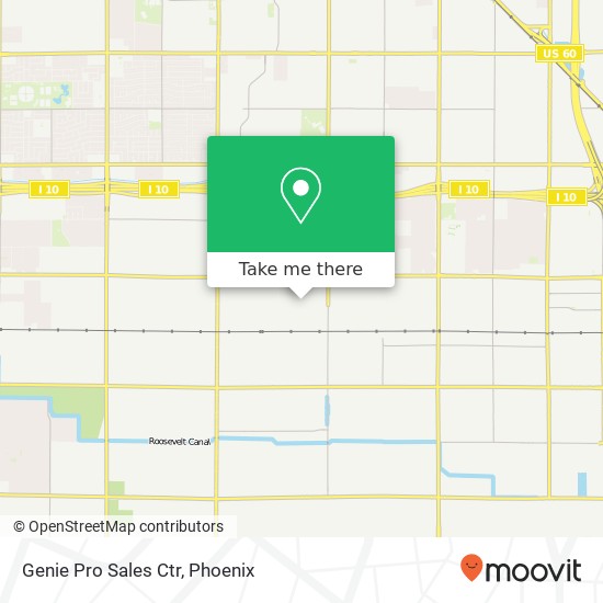 Genie Pro Sales Ctr map