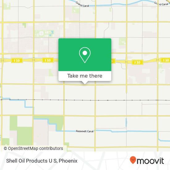 Mapa de Shell Oil Products U S