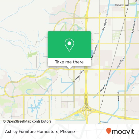 Mapa de Ashley Furniture Homestore