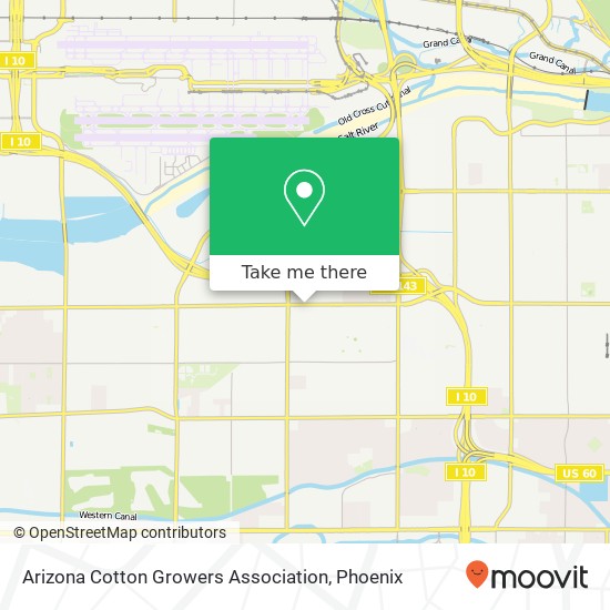 Mapa de Arizona Cotton Growers Association