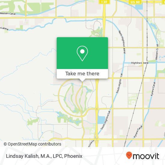 Mapa de Lindsay Kalish, M.A., LPC