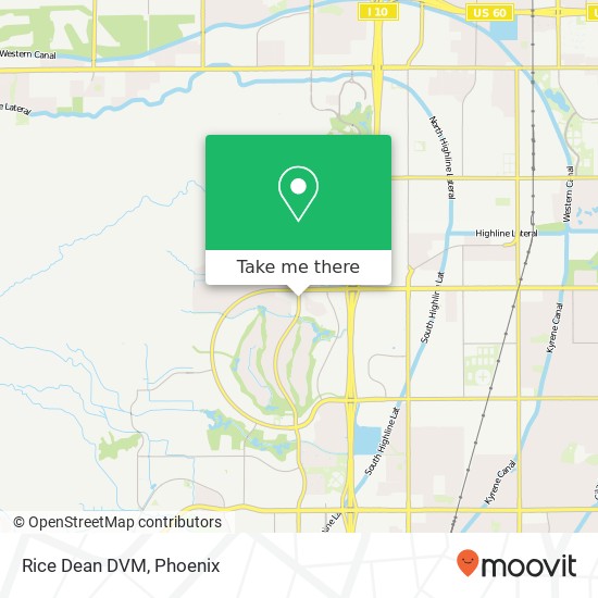 Rice Dean DVM map