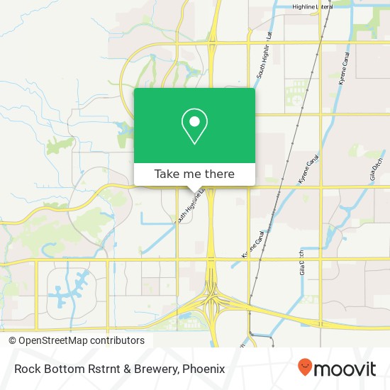 Mapa de Rock Bottom Rstrnt & Brewery