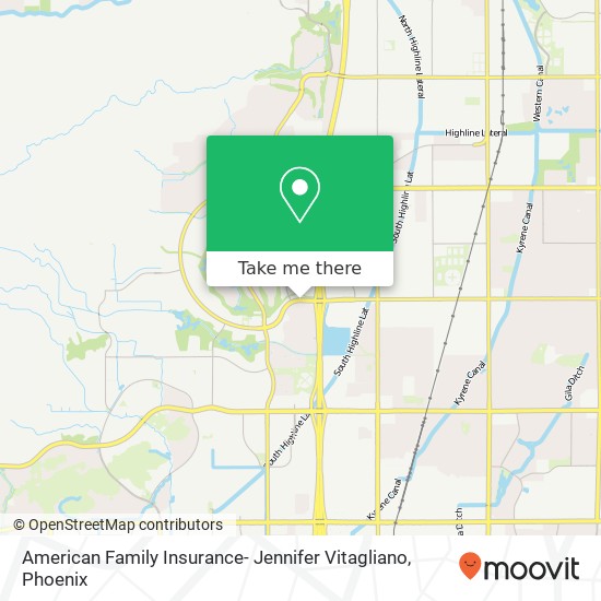 American Family Insurance- Jennifer Vitagliano map