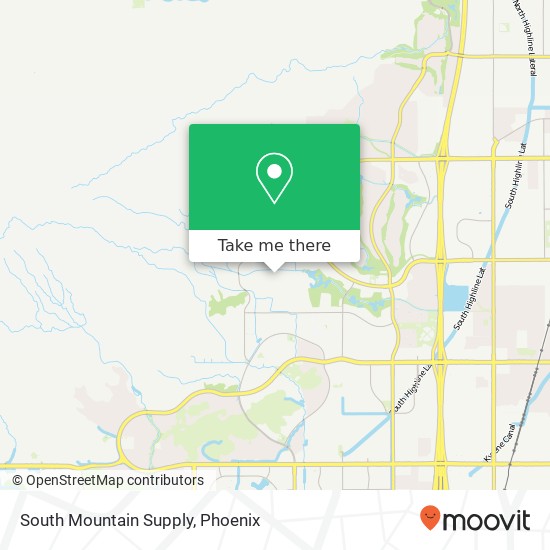 South Mountain Supply map