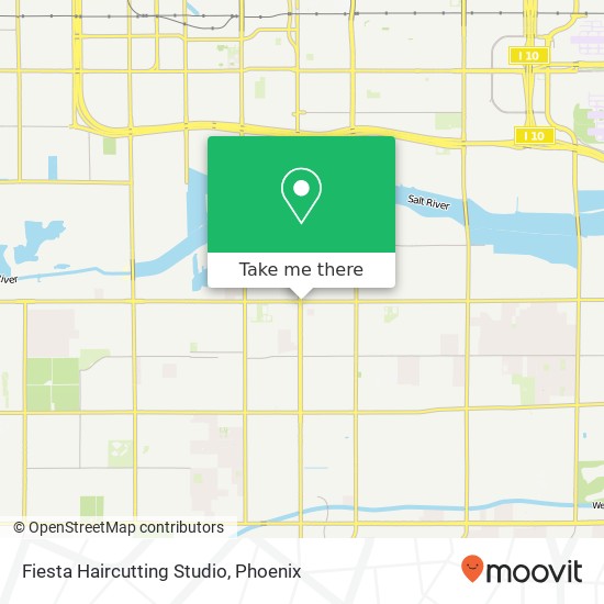 Fiesta Haircutting Studio map