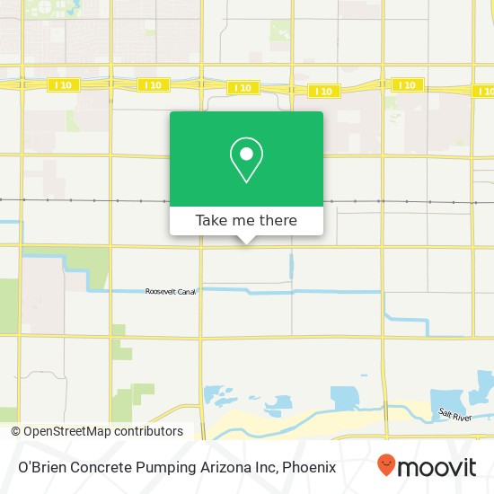 O'Brien Concrete Pumping Arizona Inc map