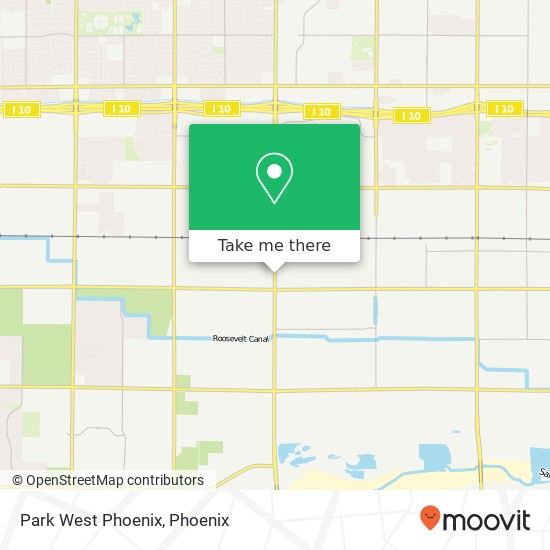 Park West Phoenix map