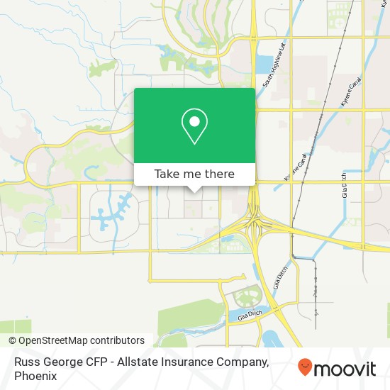 Russ George CFP - Allstate Insurance Company map