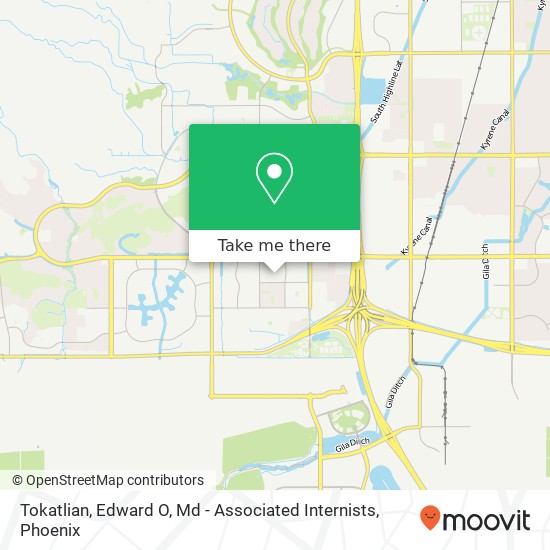 Tokatlian, Edward O, Md - Associated Internists map