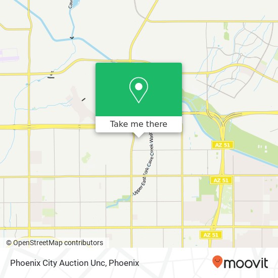 Phoenix City Auction Unc map