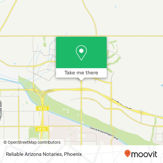 Reliable Arizona Notaries map